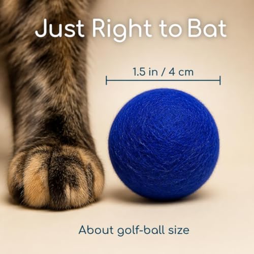 Wool Cat Balls, 6 PCS