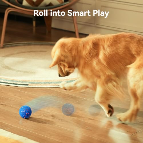 Cheerble Smart Interactive Dog Toy, Wicked Ball AIR, E-TPU Material - color: Blue