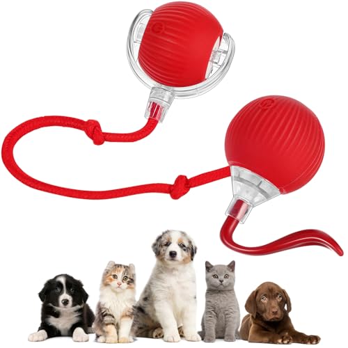 VioraWhite 2 Pcs 360° Rolling Ball, Electric Interactive Cat Dog Toy