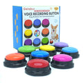 Gelabur Set of 8 Dog Buttons for Communication, Voice Recordable Buttons for Classroom, Dog Training Talking Buttons Starter Set, Pet Easy Speaking Buttons Tools