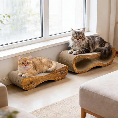 Cat Scratcher, 2 in 1 Cardboard Cat Scratchers for Indoor Cats Scratch Pad - size: 87CM