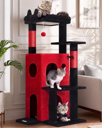 Globlazer Gothic Cat Tree Tower for Indoor Cats Large Adult, FC50, Goth - color: Gothic, size: XL