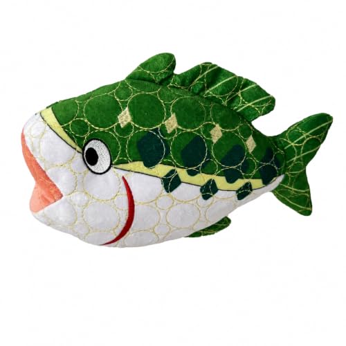 Bite Force Dog Toy - Durable & Strong Plush Fish with Squeaker, Kevlar-Reinforced for Aggressive Chewers. - color: Fish