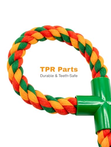 Figure-8 Rope Dog Toy for Large Dogs, Heavy-Duty Tug Toy - 2 Count - size: 2-Pack Set