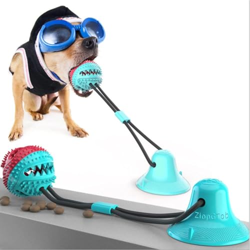 Dog Chew Toys for Aggressive Chewers, Puppy Dog Training Treats Teething Rope Toys for Boredom - Dog Puzzle Treat Food Dispensing Ball Toys for Small Large Dogs