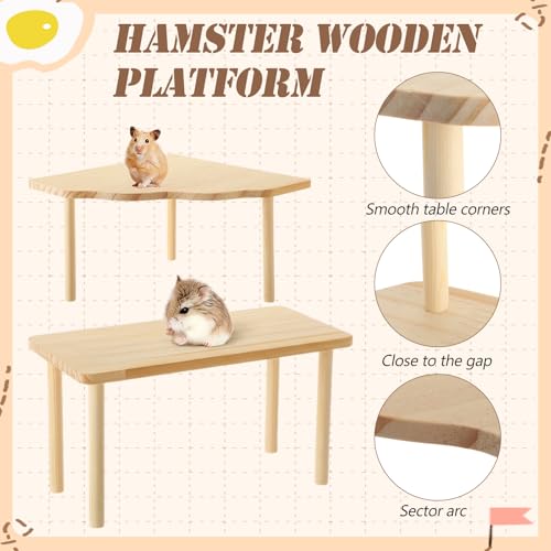 Breezehug 4 Pcs Hamster Cage Accessories Hamster Platform Toy, Cloud - style: Cloud