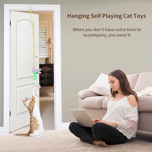 Hanging Cat Toys for Indoor Cats - color: 12 Wand /Hanging