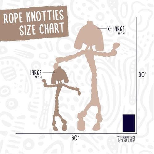 HuggleHounds Durable, All-Natrual Rope Knotties, Dog Toy - color: Bunny, size: Regular