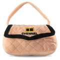 Dog Diggin Designs Chewnel Plush Dog Toy Purse | Luxury-Inspired Parody Designer Handbag with Squeaker, Soft Plush Fashion Dog Toy – Haute Couture Purses & Handbags - color: Pink Purse, size: One Size