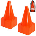 40 Pack Plastic Training Cones, 7 Inch Plastic Soccer Cones, Agility Marker Cone Traffic Cone for Basketball, Football, Skating Drills Practice, Indoor and Outdoor Games