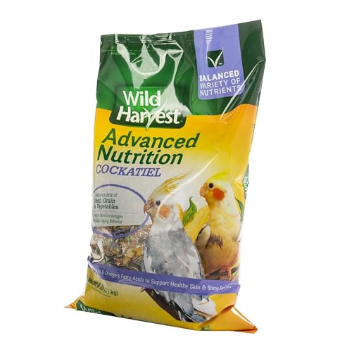 Wild Harvest Advanced Nutrition Bird Food for Cockatiel, 8 lbs - size: 8 Pound (Pack of 1)