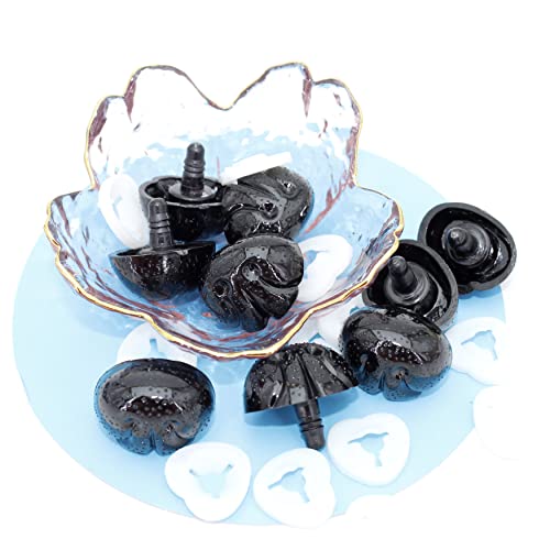 20Pcs Large Plastic Safety Nose Dog Nose for Crocheting,with Box - color: #1 Dog Nose