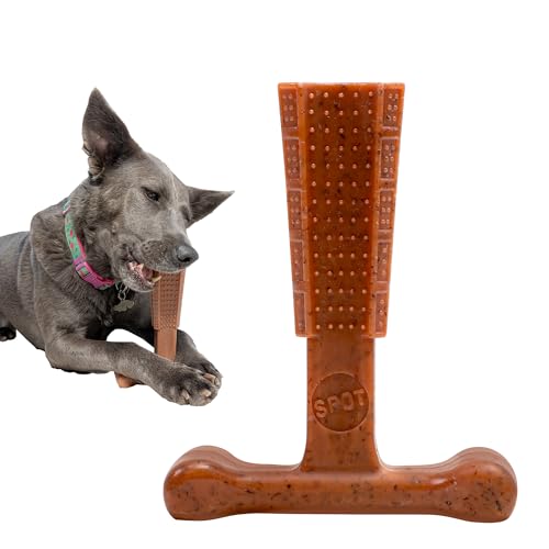 SPOT Bam-Bones Plus T-Bone Dog Chew, Beef, 6in, 30-60 lb Heavy Chewers - size: Medium