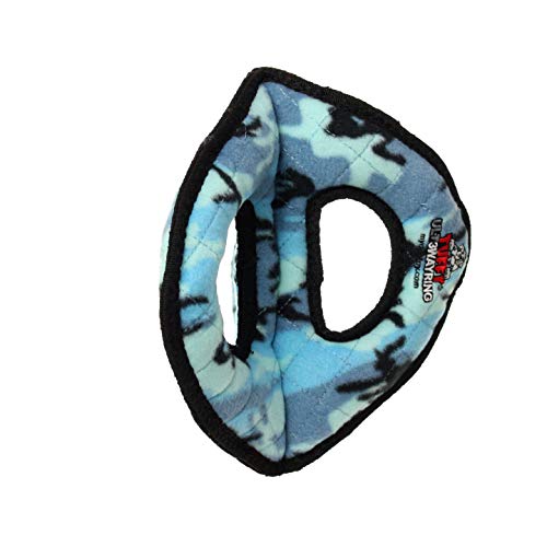TUFFY® 2 Pack Ultimate 3Way Ring Ultra Durable Plush Dog Toys - color: 2PK Blue Camo 3Way Ring