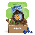 Benebone Blueberry Large 4-Pack Dog Toys, Under 90 lbs - size: Large, style: Limited Edition 4 Pack