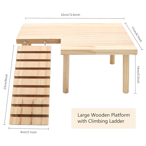 Hamster Wooden Platform with Legs, Large - color: Platform-Large