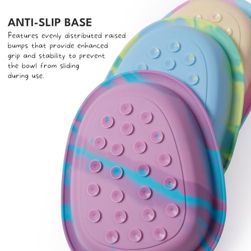 CHEWFFON Dog & Cat Lick Mat Bowls with Suction Cups, Green - color: Green, size: Large