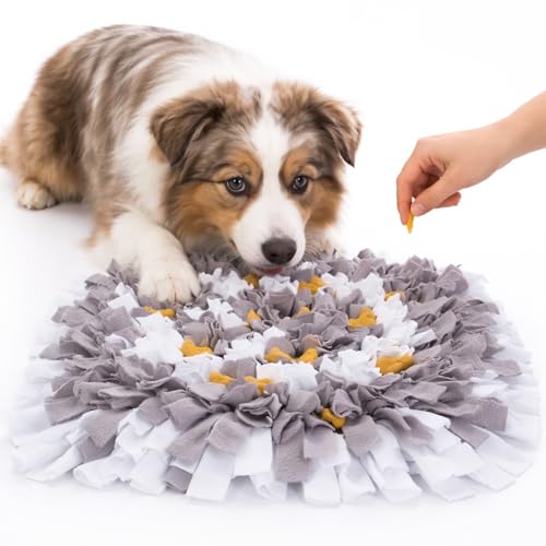 Snuffle Mat for Dogs, Square Grey - Travel Friendly Dog Sniff Mat