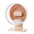 Super‑Silent Hamster Exercise Wheel – 8.66‑inch Quiet Running Spinner - color: Warm Brown, size: 8.7inch