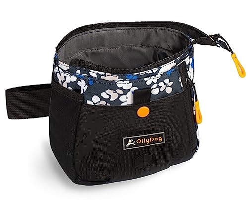 OllyDog Backcountry Day Bag | Hands-Free Dog Training Treat Pouch | Fanny/Hip Pack with Zipper Closure & Built-in Poop Bag Dispenser | Removable Waist Clip (Lotus) - color: Lotus