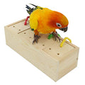 YINGGE Wooden Bird Foraging Feeder Toys, Intelligence Toys for Medium and Large Parrots Sun Conures, Caique, Cockatoo, African Grey, Macaws, Amazon