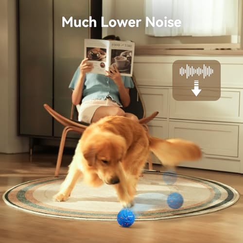 Cheerble Smart Interactive Dog Toy, Wicked Ball AIR, E-TPU Material - color: Blue