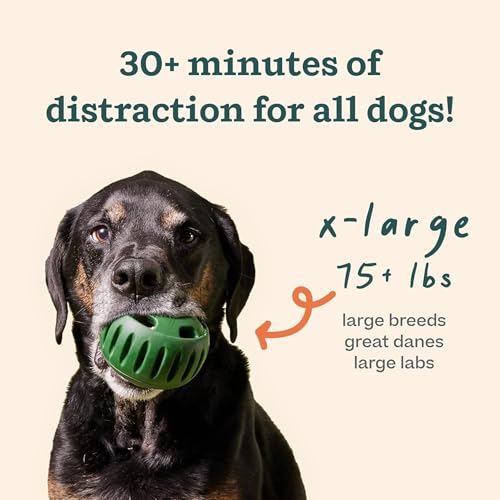 WOOF Pupsicle Interactive Dog Ball Toy for Dogs 75 lbs & Up - Green - color: Green, size: X-Large