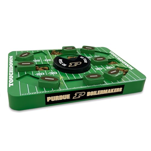 Pets First NCAA Purdue Large Puzzle Toy - Interactive Dog Treat Toy, New Size, Slow Feeding - color: Purdue Boilermakers, size: Large