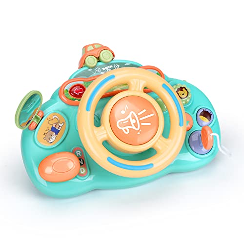 Caterbee Baby Turn and Learn Driver Steering Wheel Toys (Blue) - color: Blue