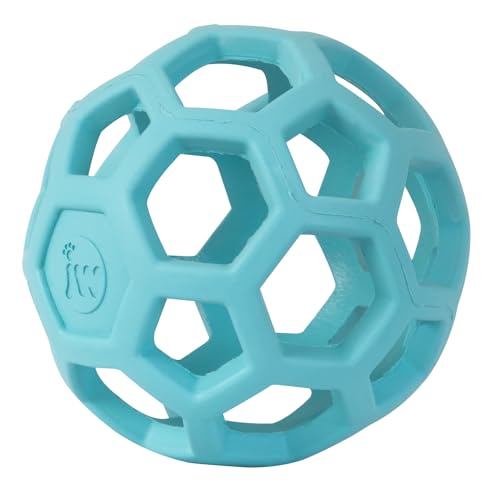 JW Pet HOL-ee Roller, Natural Rubber, Small 3in, Blue - color: Blue, size: Small