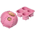 XHX Long-Lasting Interactive Dog Toy Safe for Medium and Large Dogs 25-75 lbs(Pink, Medium) - color: Pink, size: Medium