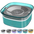 UPSKY 70oz Dog Water Bowl, No Spill Slow Drinking Feeder for Messy Drinker - color: E-Green, size: 2 L
