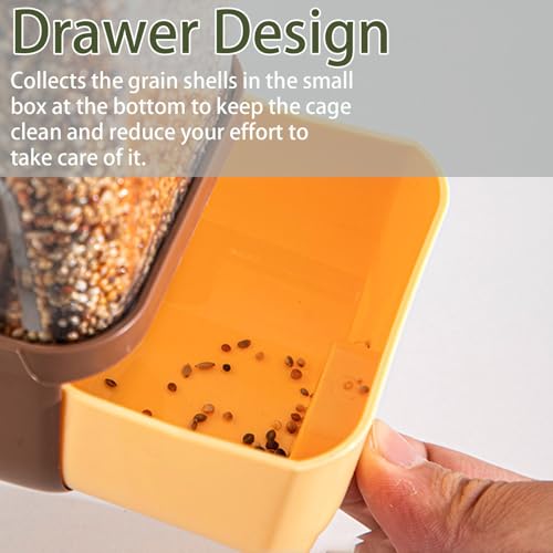 Automatic Bird Feeder for Cage No Mess Bird Feeder Water Dispenser Set - color: Green + Blue