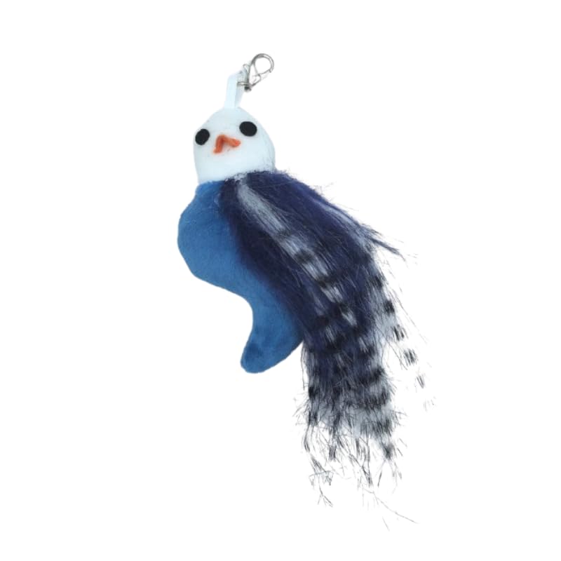Chirping Bird Replacement Heads for Cat Toys - Set of 3 - Realistic Calling Bird Sounds, Vibrant Feather Designs, Easy Clip-On for Endless Fun - style: Chirping Bird Cat Toy Refill, 3 Pack