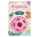 WOOF Pupsicle Interactive Dog Ball Toy for Dogs Large 25-75 lbs - Pink - color: Pink, size: Large