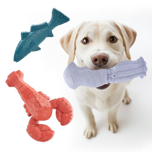 Kimee Tough Dog Toys for Aggressive Chewers, Indestructible Dog Chew Toys - color: Multi color