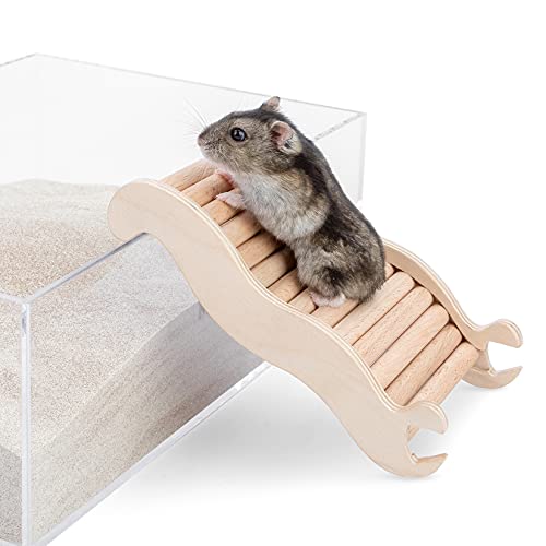 Niteangel Hamster Climbing Ladder Bridge: 6.3 x 3.7 x 1.1 inch - size: Small - 6.3'' L