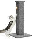 Made4Pets Cat Scratching Post for Indoor Cats, Carpet Cat Scratcher, 32" - color: Grey-Carpet