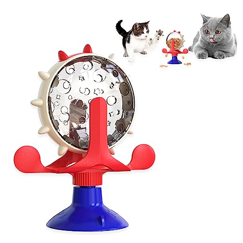 Cat Dog Treat Dispenser Toy - Cat Interactive Feeder (American Blue) - color: American Blue