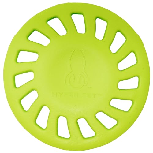 Hyper Pet Chewz Hubcap Round Lightweight EVA Foam Dog Toy, 1 Pack, Green - size: One Size, style: Hubcap