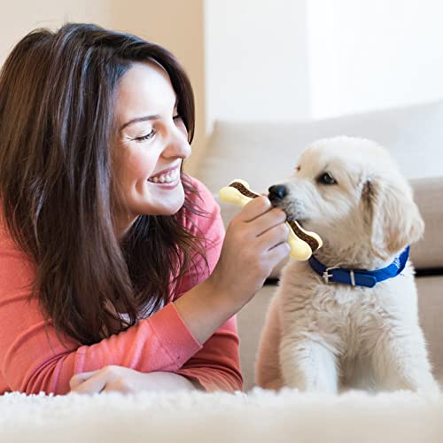 Sosation 2 Pack Dog Bones for Aggressive Chewers,Curved Bone,Small - size: Small, style: Curved Bone
