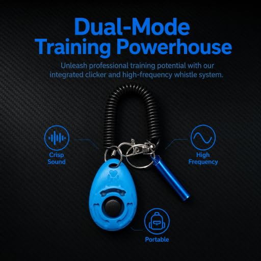 Dog Training Clicker, dog training & behavior aids, dog training kit - color: Blue
