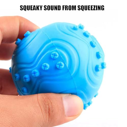 Dog Balls，Dog Squeak Toys for Small Medium Large Dogs Squeaky Toy Balls 3 Pcs (3, Green) - color: green