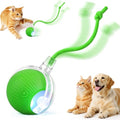 Interactive Automatic Rolling Electronic Stimulation Chase Ball Cat Dog Toy - color: Green