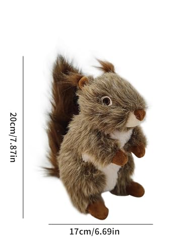 Squirrel Squeaky Dog Toy for Aggressive Chewers, Plush Interactive Dog Toy for Small Medium Large Dogs, Soft Stuffed Puppy Toy for Chewing, Fetch, Tug, Boredom Relief and Indoor Play - style: Squirrels