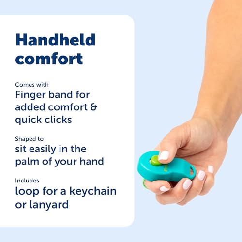 PetSafe Clik-R Dog Training Clicker, Blue - color: Blue