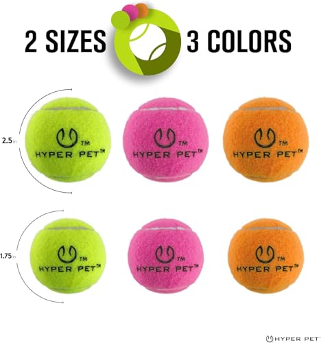 Hyper Pet Mini Extra Small Tennis Balls for Dogs, 1.75 Inch, 4 Pack, Green - color: Green, size: MINI 1.75" - 4 Pack