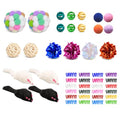 Cat Toys for Indoor Cats, 46 Pack Interactive Cat Toy Set for Kitten - size: 46 Packs