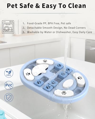 Dog Puzzle Toy, Interactive Enrichment Treat Food Puzzles, Gray - color: Gray