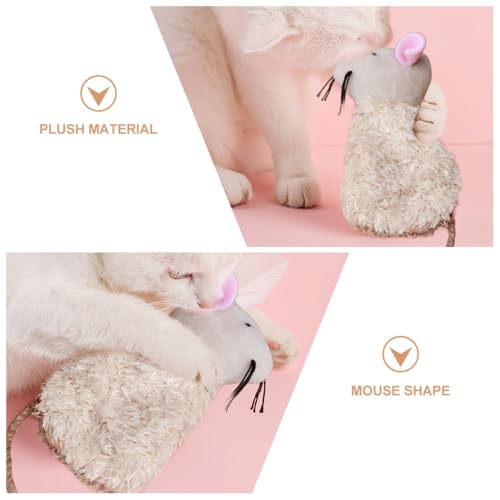Ipetboom Plush Cat Toy with Realistic Movement 3pcs Plush for Cats - color: 3pcs